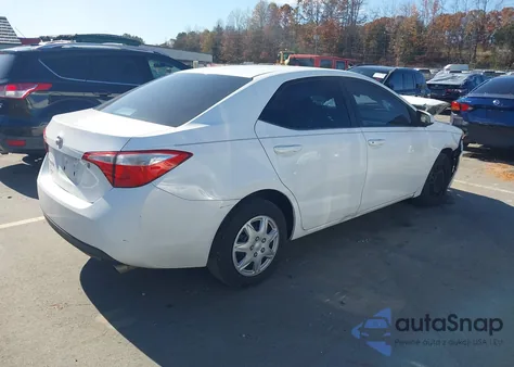 2015 Toyota Corolla Le z USA, uszkodzony, nr VIN 02T1BURHE6FC42020